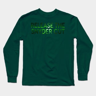 RELEASE THE SNYDER CUT - GREEN LANTERNS LIGHT TEXT Long Sleeve T-Shirt